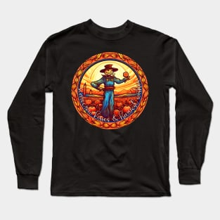 Scarecrow Kisses & Harvest Wishes Long Sleeve T-Shirt